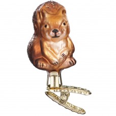 NEW - Inge Glas Glass Ornament - Baby Squirrel 